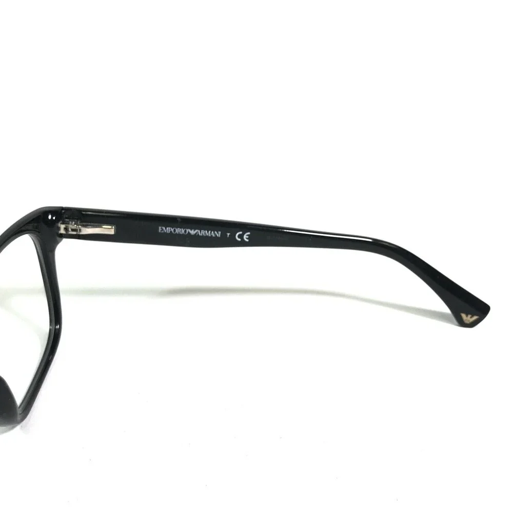 Emporio Armani Eyeglasses Frames EA3056 5346 Black Grey Square 52-19-140